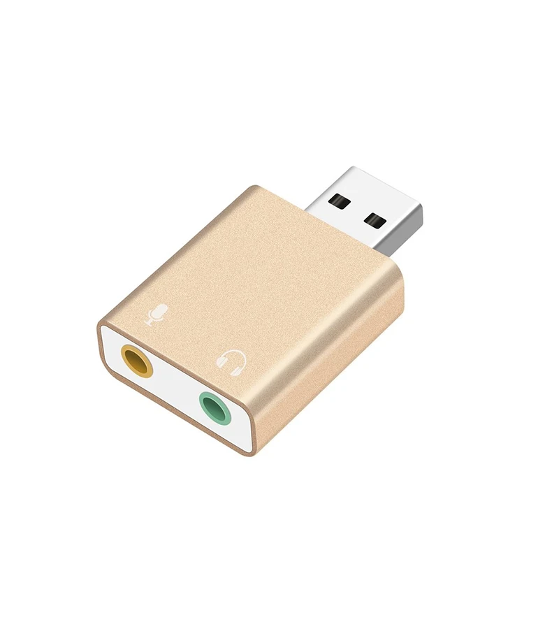 USB 2.0 a Audio - Micrófono y Auricular con Sonido Virtual 7.1 - American NET GP-215(7.10)M