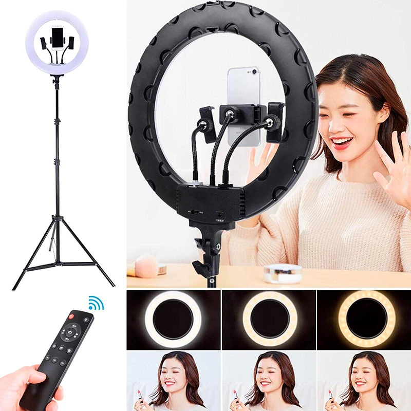 Aro LED de 46cm UltraBrillante Selfie Light Wayger WG-460A