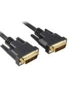 Cable DVI a DVI de 1.8Mt Con Filtro de Ferrita y Conector Dorado 24+1 - Trautech PE-DV0086