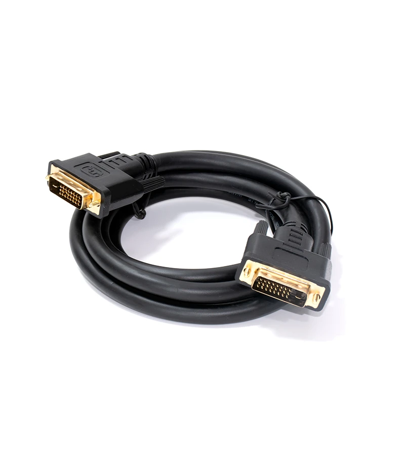 Cable DVI de 1.8 Metros Dual Link 24+1 Kumo STA-D401A Cable DVI de 1.8M Con Conector Gold Plated, Full Cobre, Dual-Link WHD 2K Kumo
