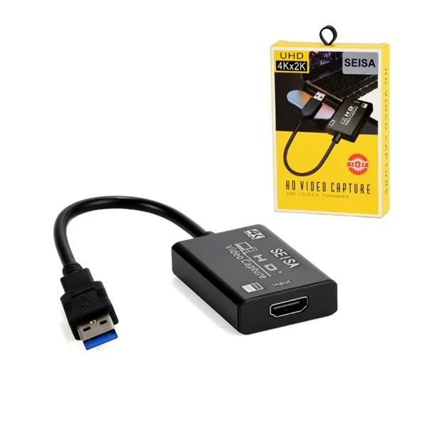 USB 2.0 Capturador HDMI HU-04 - SEISA