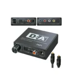 Convertidor de Audio Optico | RCA | Coaxial Digital | MiniPlug 3.5mm | Control de Audio | High Full Max | DA-005