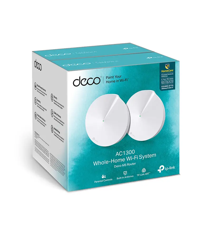 Deco M5 Pack de 2 TP-Link Sistema Inalámbrico Mesh AC1300