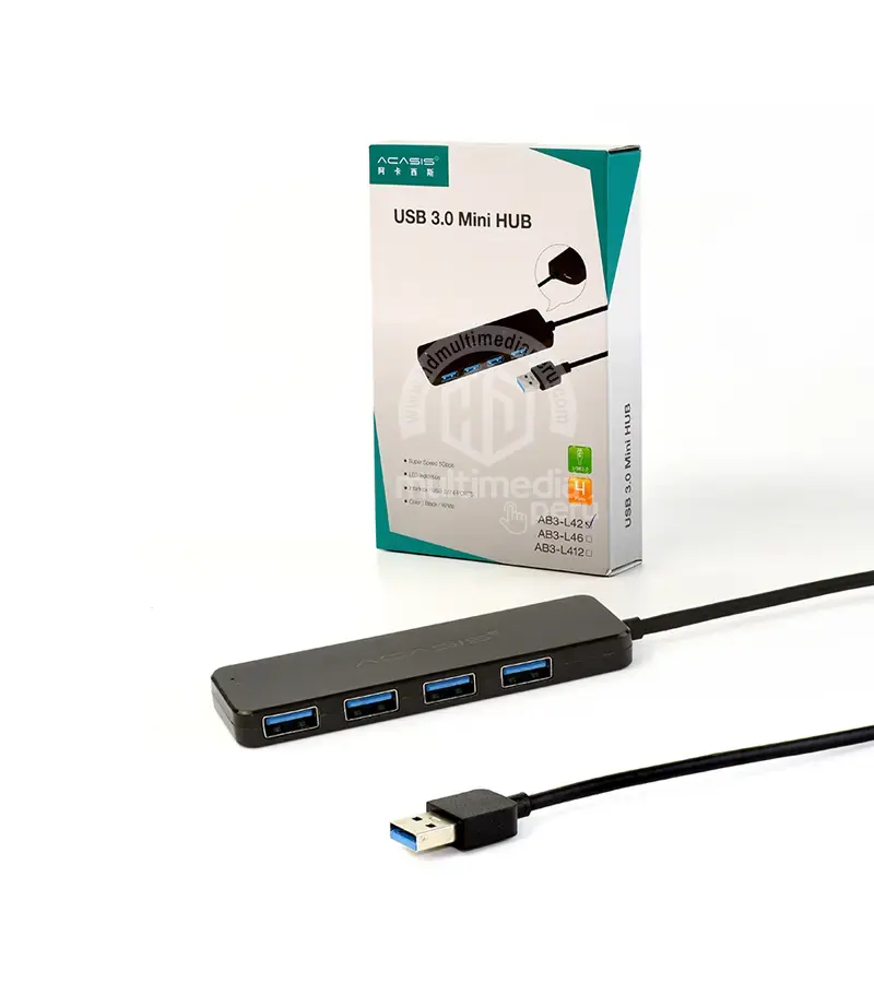 Hub USB 3.0 Acasis AB3-L42 - vendido por HD Multimedia PERU