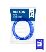 Patch Cord DIXON Cat6 de 3 Metros | URT45F4U-03M4B6 | Azul | Chaqueta LSZH