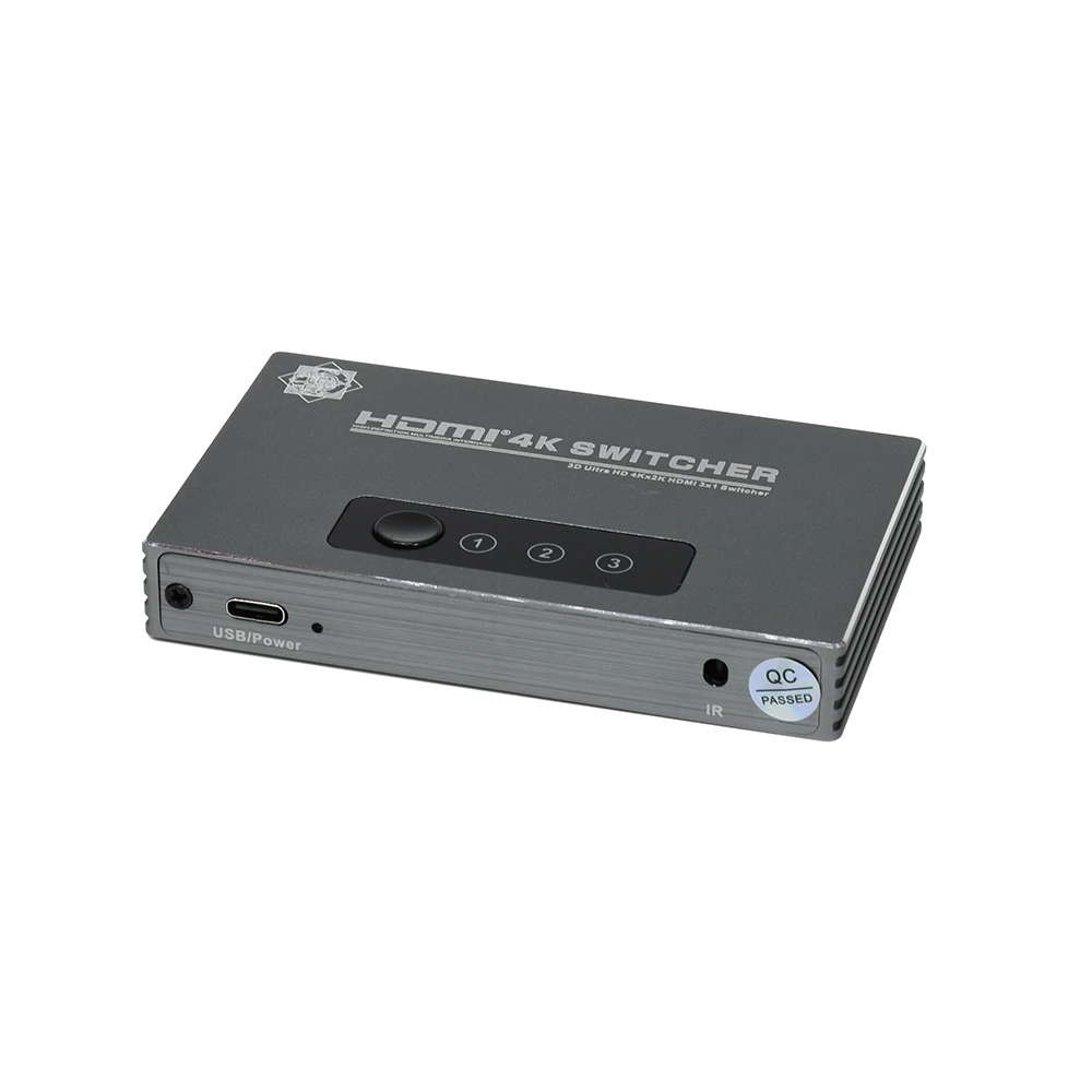 Selector HDMI 3x1  4K Delcom DSWI003 Switch de Video y Audio HDMI hasta 4K v2.0