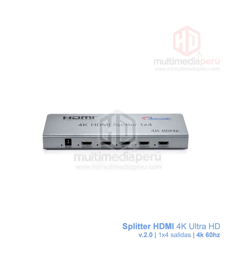 Splitter HDMI 1x4 v2.0 American NET 4k 2160P GP192-4SV2-4K