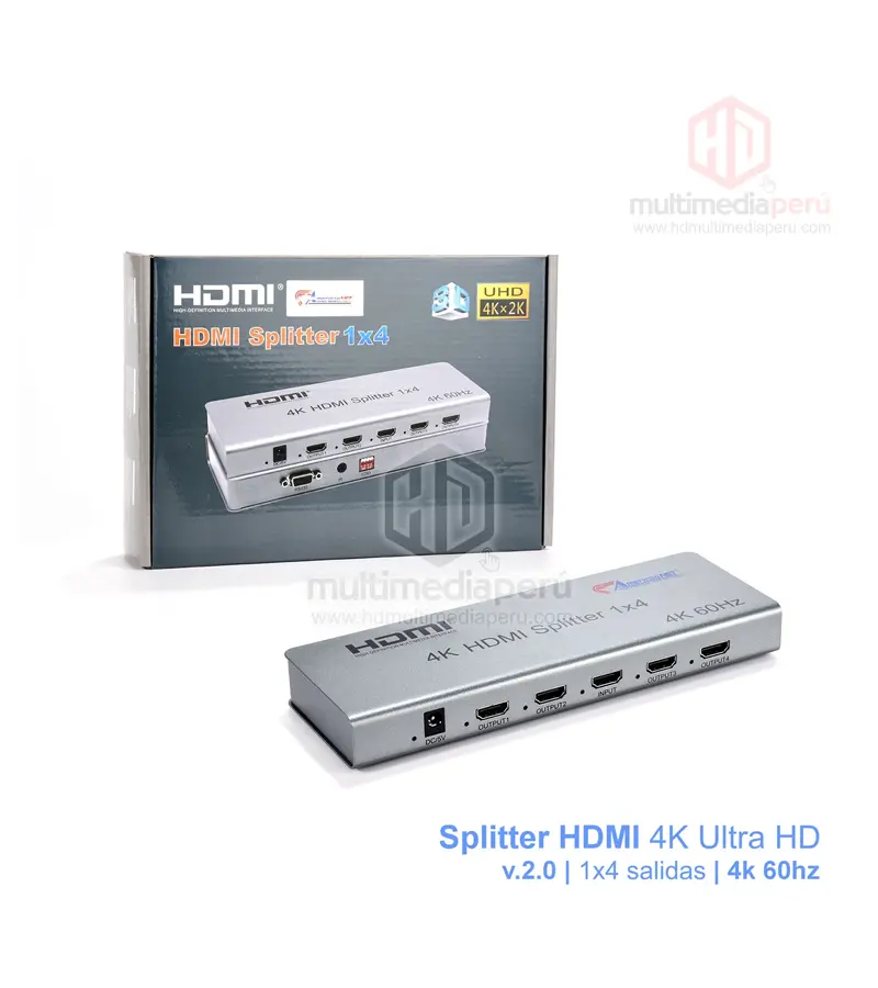 Splitter HDMI 1x4 v2.0 American NET 4k 2160P GP192-4SV2-4K