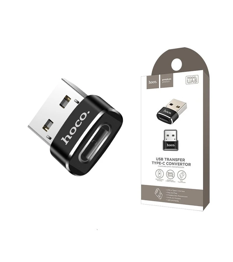 UA6 USB a Tipo C Adaptador para Datos y Carga - Hoco