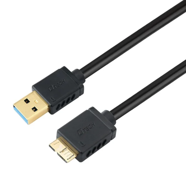 Cable Micro USB B 3.0 a USB Tipo A 3.0 5Gbps de 50CM Dtech Cable Micro USB 3.0 a USB para Disco Duro Externo