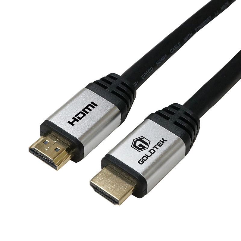 Cable HDMI de 180CM 4K Ultra HD Goldtek GTHD001 Cable HDMI de 1.8 Metros Ultra HD 4K@60hz, 3D, Audio Retorno, Ethernet, HDR, High Speed Goldtek GTHD001