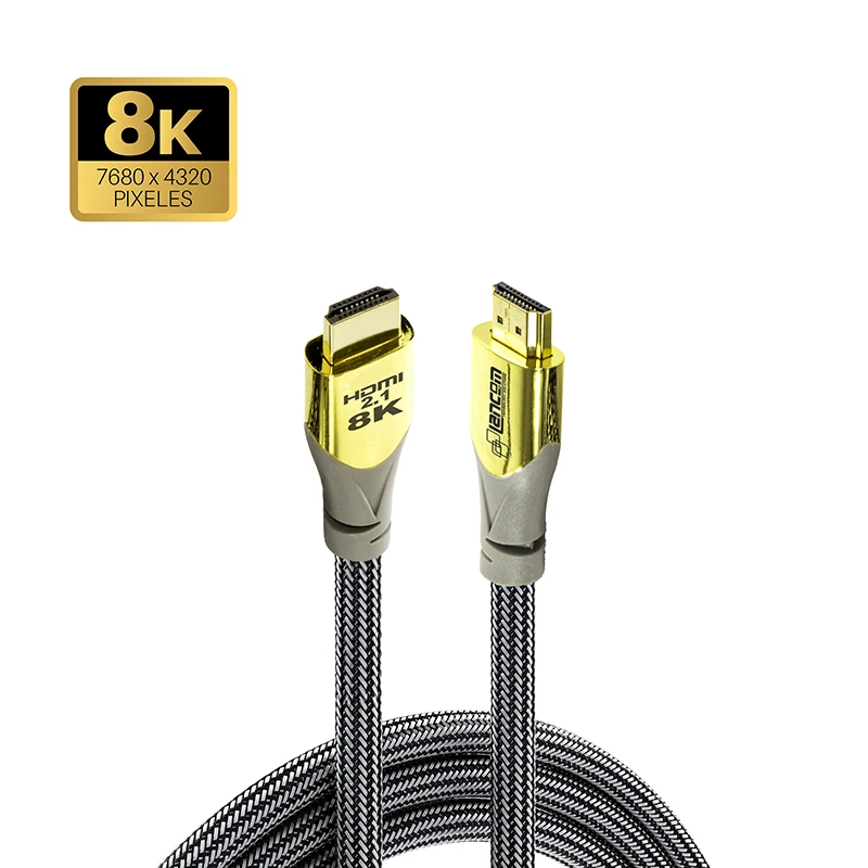 Cable HDMI de 10MT 8K Lancom HAA05-10M Cable HDMI de 10MT 8K@120hz Versión 2.1 3D High Speed con Ethernet, 48Gbps, Audio Retorno, Ultra HD 7680x4320 Pixeles, HDR, LANCOM HAA05-10M