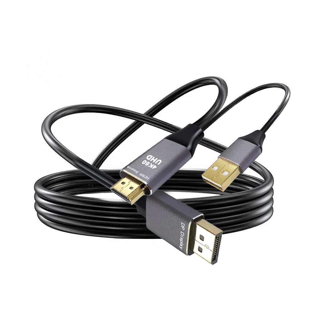 Cable HDMI a DisplayPort Activo NETCOM PE-DP0196 Cable Adaptador de HDMI 4K Ultra HD a DisplayPort Activo - NETCOM PE-DP0196